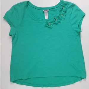 Justice Aqua Crop Top